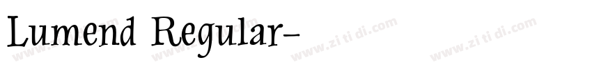 Lumend Regular字体转换